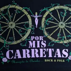Camiseta Carretas · Detalle del estampado de Manojito de Claveles