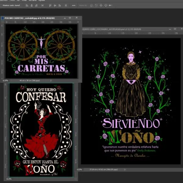 Camiseta Sirviendo Coño · Diseño ilustrado