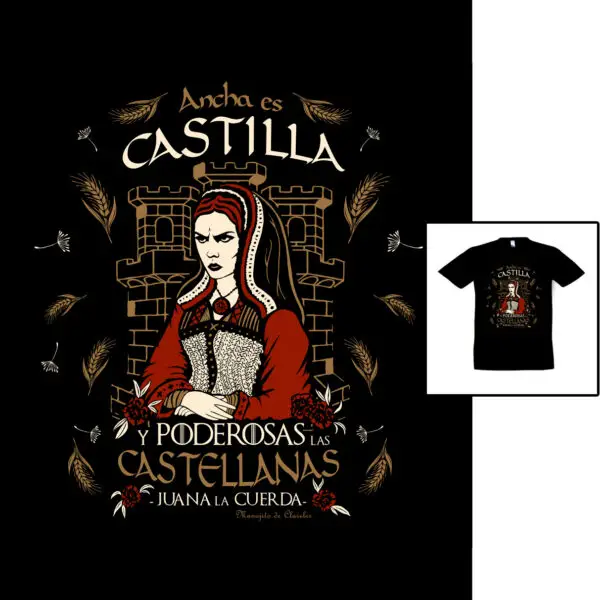 Camiseta Juana la Cuerda para hombre y unisex de Manojito de Claveles