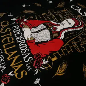 Camiseta Juana de Castilla · Detalle de la ilustración