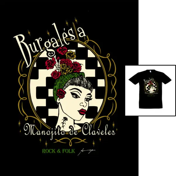 Camiseta BURGALESA BURGALÉS Hombre-Unisex | Manojito de Claveles