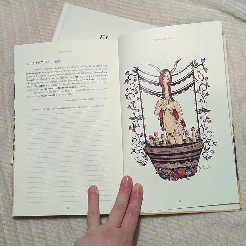 El Mito Genital · Ilustración de la siembra Siembra Mito GEnital Barahona