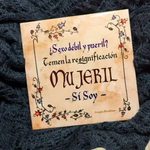 Azulejo Mujeril sí soy, ilustrado por Amaya Barahona