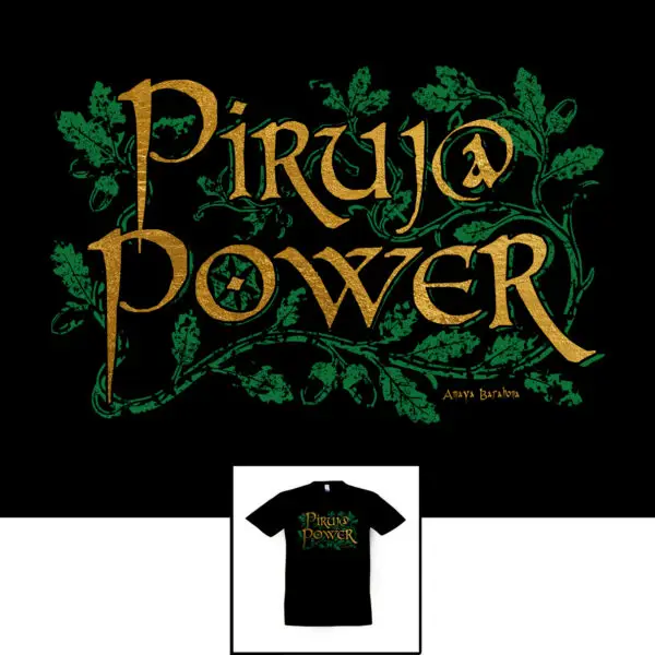 Camiseta Piruja POwer hombre-unisex de Manojito de Claveles